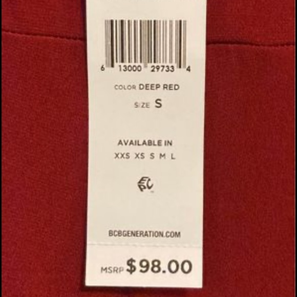 BCBGeneration Deep Red Jumpsuit, smalll - Picture 8 of 8